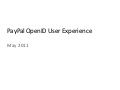 PayPal OpenID User Experience