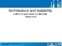 PHP Barcelona 2010 - Architecture and testability
