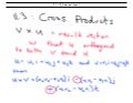 Pc 11.3 Notes Cross Products