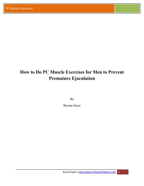 How to Do PC Muscle Exercises for M...