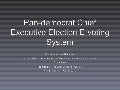 Pan-Democrat CE Primary E-voting System