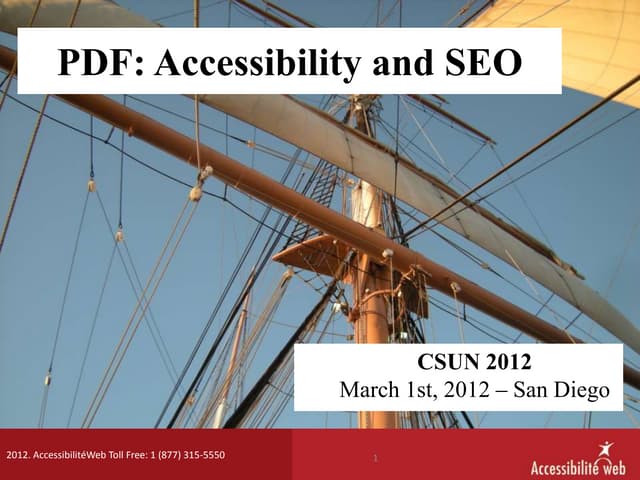 PDF: Accessibility and SEO
