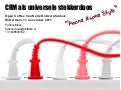 CRM als Universele Stekkerdoos (Pecha kucha Open Coffee)