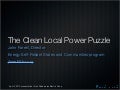 Solving the Local Clean Energy Puzzle