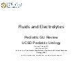Pedi gu review fluids and electrolytes