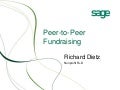 Peer to-Peer Fundraising