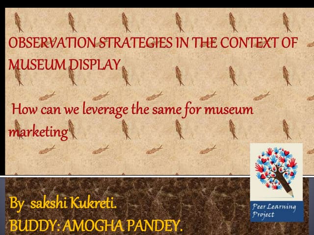 Observation Strategies in the Conte...