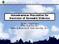 Homelessness Prevention for Survivors of Domestic Violence by Peg Hacskaylo