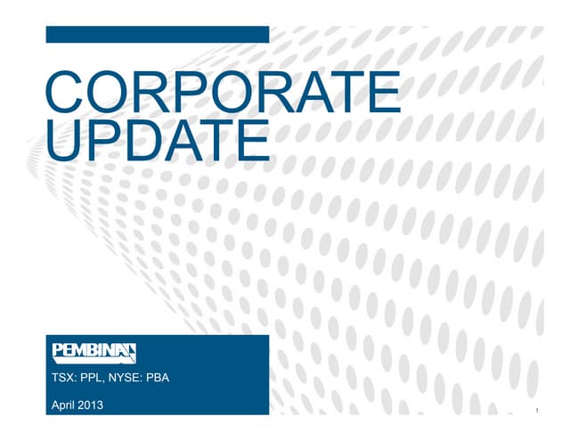 Corporate Update