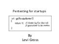 Pentesting for startups