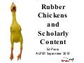 CrossMark: Rubber Chickens and Scholarly Content