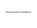 Penyusunan kompetensi