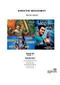 Pepsi   marketing management