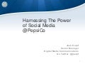 BDI 1/13/10 Social Integration Conference - PepsiCo Case Study