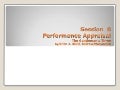 Performance appraisal(the gentleman’s three )