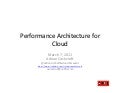 Performance architecture for cloud connect