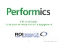 Performics Life on Demand 2012 Summary Deck