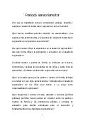 PERIODO SENSORIOMOTOR