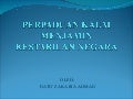 Perpaduan kaum menjamin kestabilan negara