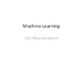 Machine Learning