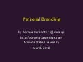 Personal branding sp11