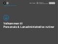 Personale og lønadmin