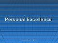 Personal Excellence