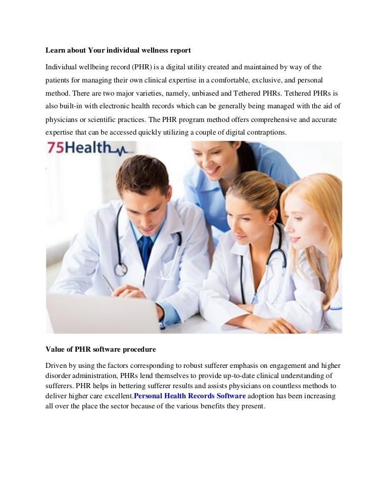 Personal Health Record Software Review