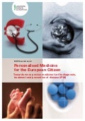 Personalised medicine for the European Citizen by EuroBioForum