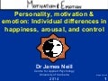 Personality, motivation and emotion