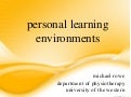 Personal learning environments
