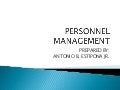 Personnel Management