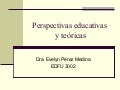 Perspectivas y teorías sobre el aprendizaje