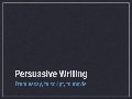 Persuasive
