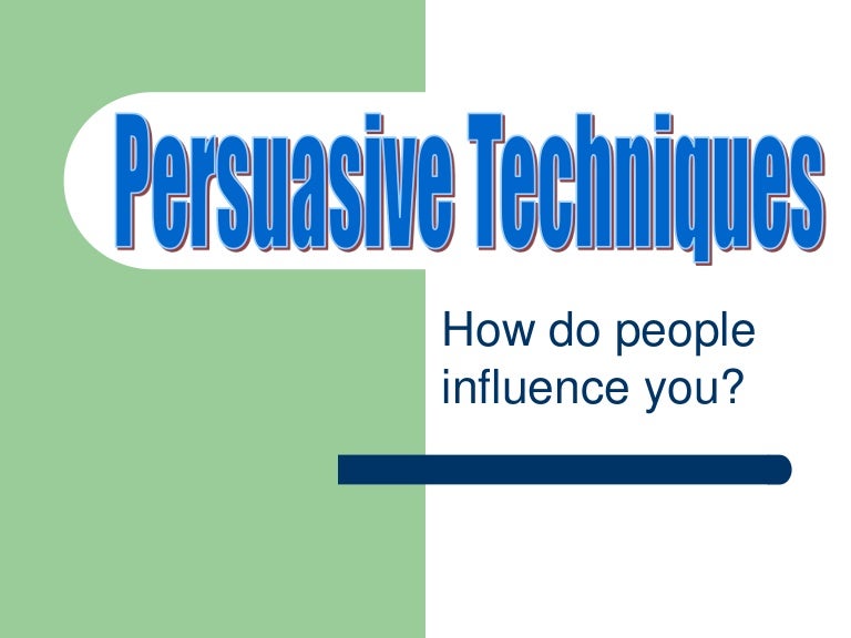 persuasion techniques in ads