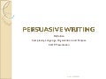 Persuasive Writing Clop Presentation