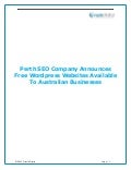 Perth SEO Company Announces Free Wordpress Websites Available To Australian Businesses
