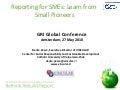GRI Conference - 27 May - Pesce - Reporting For SMEs: Learn From Small Pioneers