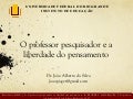 Pesquisador e liberdade