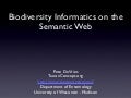 Biodiversity Informatics on the Semantic Web