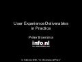 UX Deliverables in Practice