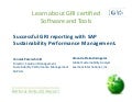 GRI Conference, 27 May, Peterschmitt - Learn  About  GRI  Certified  Software And  Tools