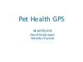 Pet health GPS