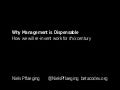 Why Management is Dispensable - talk by Niels Pflaeging at Stoos Connect, organized by Stoos Network (Amsterdam/NL)