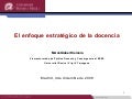 El enfoque estratégico de la docencia - Mercè Gisbert