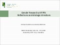 Gender Research at IFPRI