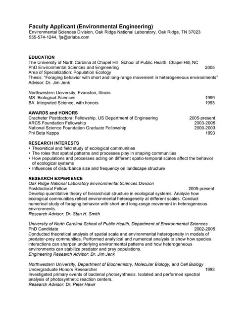 Resume for phd in organic chemistry