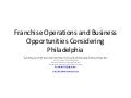 Philadelphia market information for franchise and business expansion into the philadelphia market