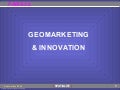 Philippe LATOUR,  GEOMARKETING & INNOVATION ( PARIS 2.0, Sept 2009)