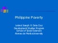 Philippine Poverty Situationer 2008